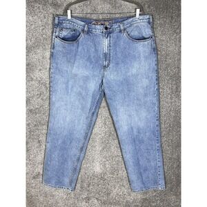 Axist Relaxed Fit Straight Leg Jeans Mens Size 44x32 Blue Cotton Denim‎ Pockets
